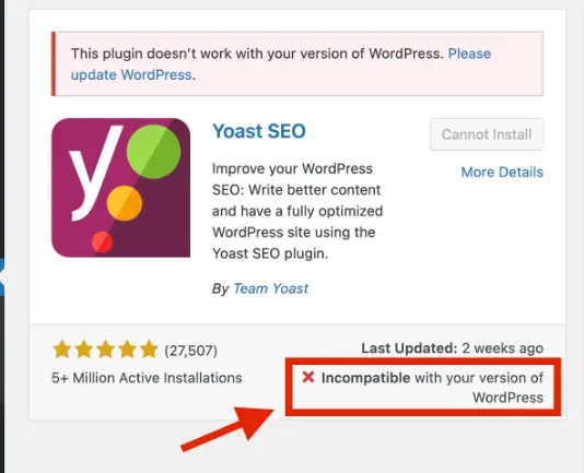 Plugin Not Compatible with Current Version